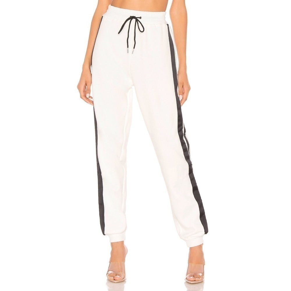 i.am.gia Striker Cotton White Cozy Sweatpants Small